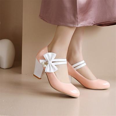 Женские туфли на высоком каблуке, милые туфли-лодочки с бантом для невесты, свадебные туфли, женские туфли на высоком каблуке, туфли для вечеринки к платью принцессы, размеры 34-46