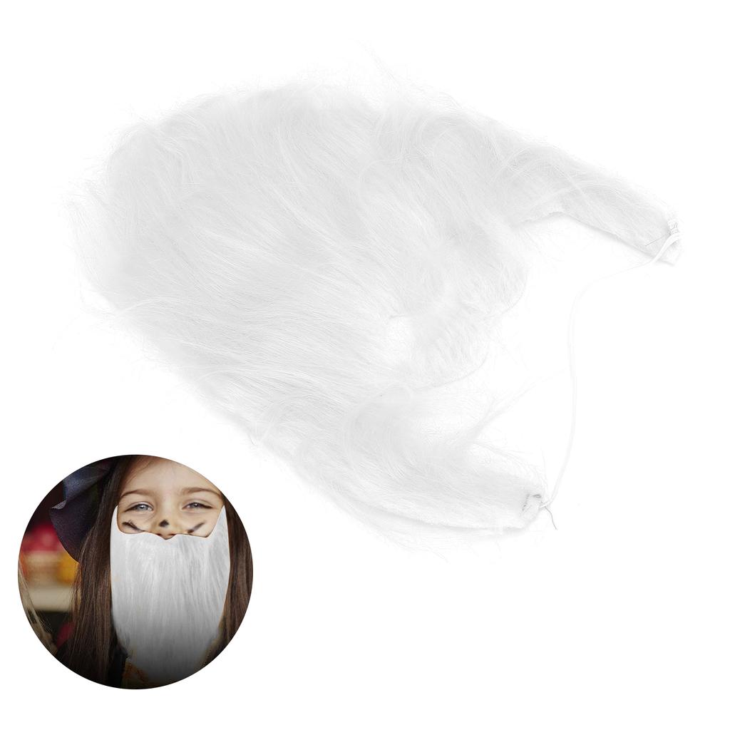 Партия Поддельная Борода Поддельные Волосы Борода Для Лица Плюшевые Поддельные Усы Для Костюма Аксессуары Белый