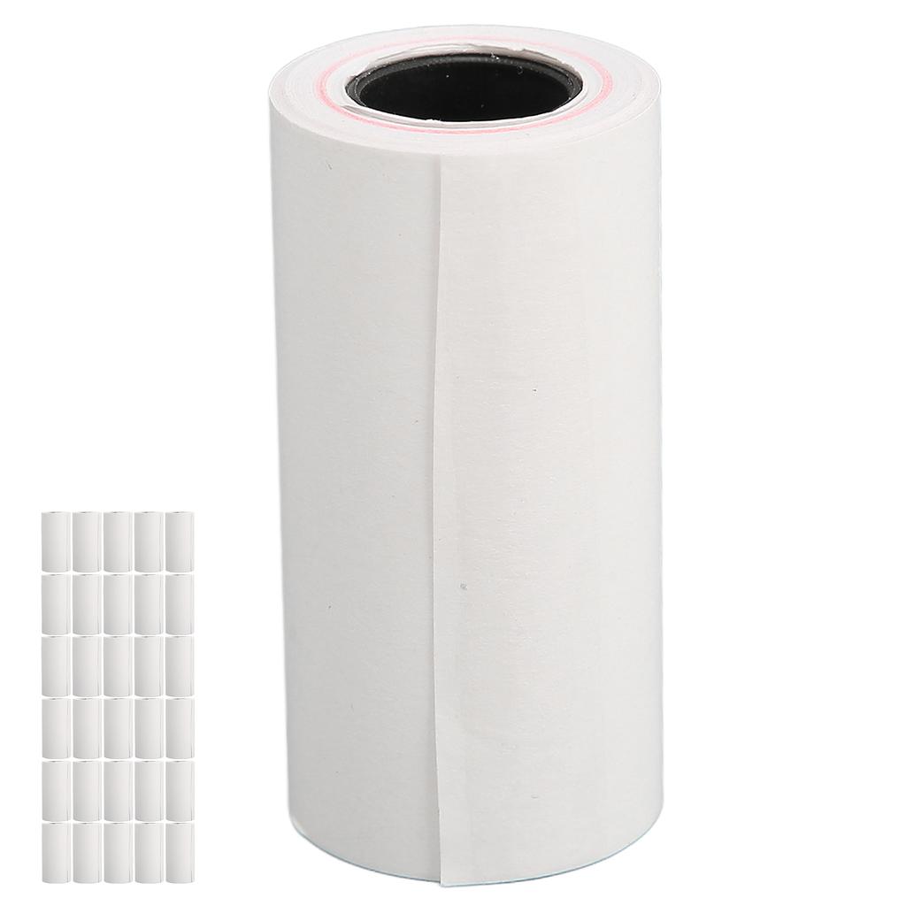30pcs Thermal Printing Paper 57x30mm Uniform Coating Clear Printing Receipt Printing Label for POS Terminal Systems