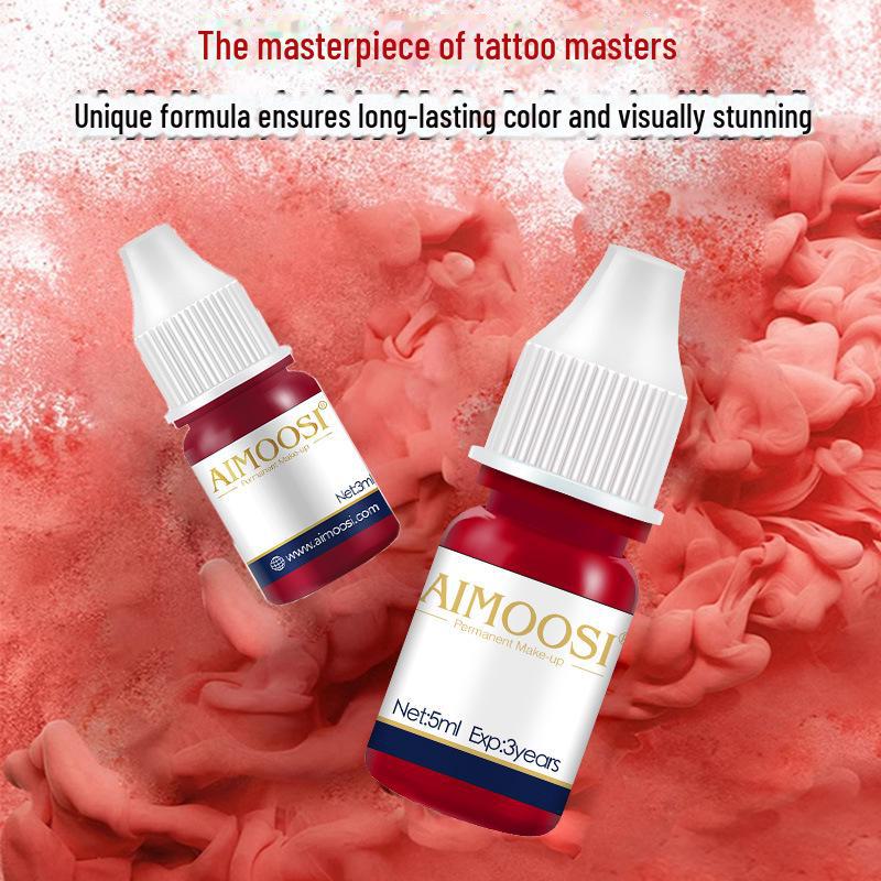 Полуперманентные пигменты для татуажа губ - Mother's & Girl's Lips, European Nude Makeup, Lip Color Milk, Pro Beauty Salon Line