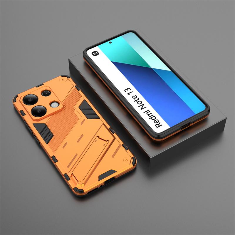 Для Xiaomi Redmi Note 13 4G чехол автомобильный магнитный стенд ударопрочный бронированный чехол для телефона Redmi Note13 4G глобальный задний чехол Fundas