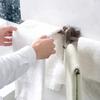 Органайзер для полотенец для ванной комнаты, кухонное настенное крепление, складная вешалка, вращающийся крючок, стойка