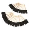 25 Pieces 1-Inch Foam Brush Set Sponge Paint Brushes Wooden Handle Lightweight for Students Family