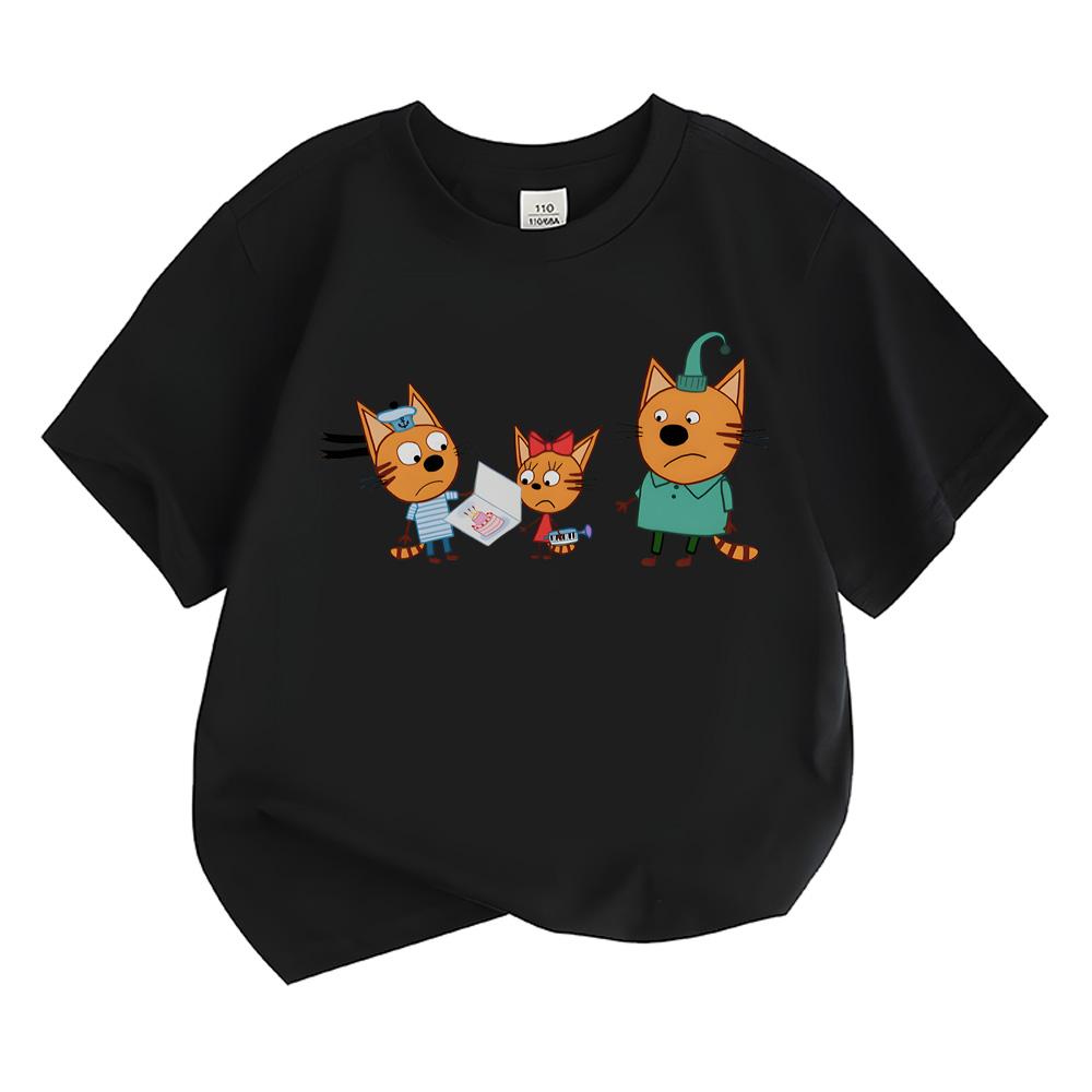 Kid-e-cats Детская футболка для девочек Летняя с коротким рукавом Мягкая 100% Хлопок Мультяшные Детские Розовые Топы Одежда для Малышей и Детей аниме футболка Милая футболка