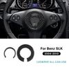 Наклейка-отделка руля из настоящей мягкой углеродной fibras для Mercedes Benz SLK R171 2004 2005 2006 2007 2008 2009 2010 Аксессуары