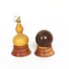 Solid Wood Decoration for Gourd Base, Walnut Base, Crystal Ball, Circular Stone Base, Wooden Pallet, Stationery