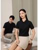 Breathable Comfortable Tops Casual Style Solid Color Shirts Men's and Women Short Sleeve Lapel Shirts Summer Workwear T-shirt YG-920J