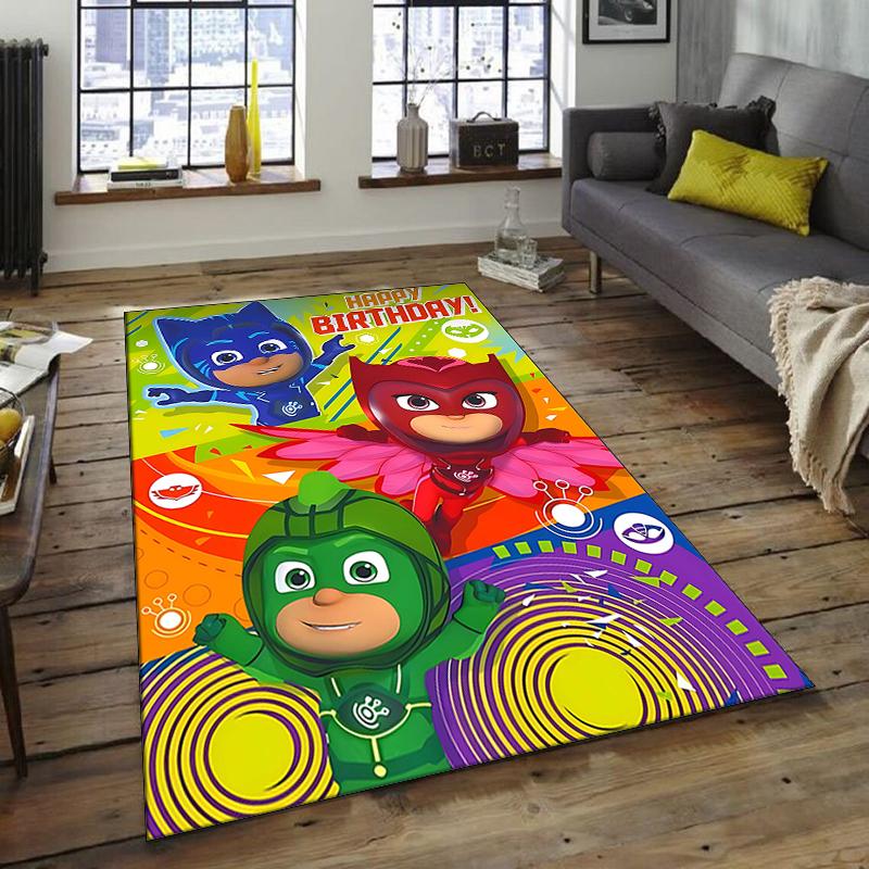 1pc PJ Marks1 Design Area Rug - Non-Slip, Soft & Cozy Floor Mat for Living Room, Bedroom, Office - Indoor/Outdoor Decorative Carpet