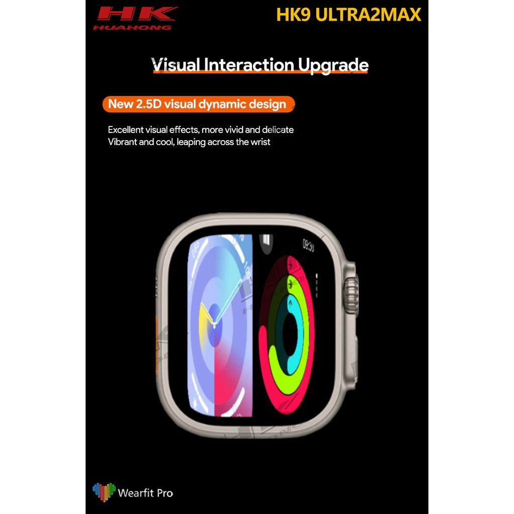 2024 HK9 Ultra 2 Max GEN4 AMOLED Смарт-часы Фотоальбом Мужские умные часы с местной музыкой TWS ChatGPT NFC Смарт-часы