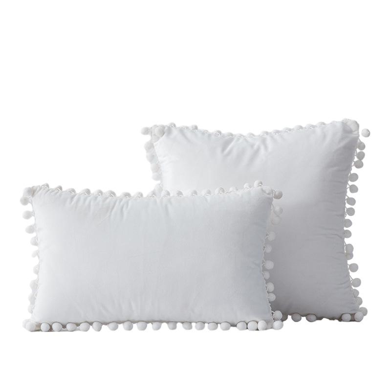 Наволочки для подушек 18x18 бирюзового цвета: 2 упаковки удобных мягких помпонов бархатных квадратных декоративных наволочек для декора дома в фермерском стиле