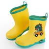 Children's Rain Boots New Cute Cartoon Rain Shoes Outdoor Waterproof Non-Slip Dinosaur Boys and Girls Shoes