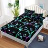 Colorful Butterfly Fitted Sheet Bed Mattress Protector Animal Bedding Elastic Sheets Kids Twin Full Queen King Size Bed Cover