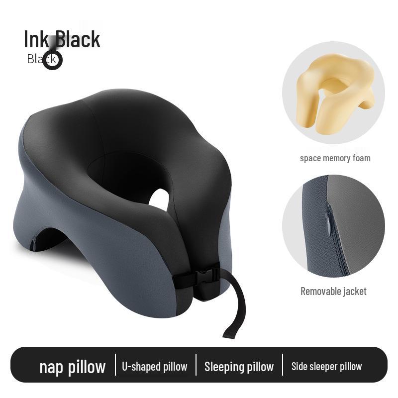 Многофункциональная U-образная подушка из пены с эффектом памяти для сна за столом или в путешествии