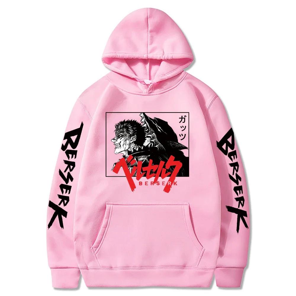Japan anime Berserk Guts Hoodies Sweatshirt Loose Casual Manga Hip Hop Man Cartoon Woman Cloths Oversized hoodies sweatshirt