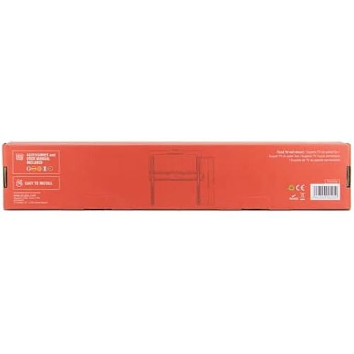 Настенная фиксированная тумба под телевизор - DCU Tecnologic - 32''-55'' - VESA Макс. 400x400 мм - Макс. вес. 55кг - Черный