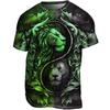 Daily Oversized Men's T-Shirt 3D Lion Print Tees Tops Summer Casual Animal Pattern Streetwear New Fashion Street Men Clothing