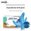 Aimas Blue Nitrile Protective Gloves - Thickened, Disposable, Food Safe, and Ideal for Labor Protection.