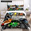 Пододеяльник Monster Truck Catroon Monster Jam Комплекты постельного белья Мягкие пододеяльники и наволочки для подростков Single/Double/Queen/King