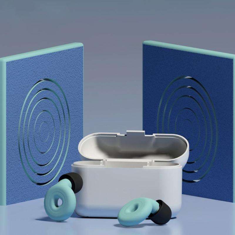 Noise Reduction Silicone Earplugs Anti-noise Hear Protect Ear Plugs Isolate the Noise for Sleep at Ease Working Ear Plug