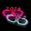 Цифра Буква 2025 Светодиодные Светящиеся Очки Фотографические Украшения Очки для Новогодней Вечеринки Новогодний Подарок