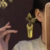 Элегантная U-образная заколка-бабочка в форме полумесяца с кисточкой - Новый китайский стиль, головной убор для женщин