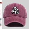 pc Bulldog Print Trucker Cap Suitable for Dating Outdoor Sports Beach Vacations  Parties  Adjustable Buckle Strap Lightwei