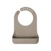 Edison Baby Silicone Bib, Beige, 1 Piece, 1 Piece