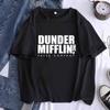 DUNDER MIFFLIN PAPER INC Office Tv Show Women Print T-shirt Girl Short Sleeve White Harajuku Kawaii Graphic Tops Tee,Drop Ship
