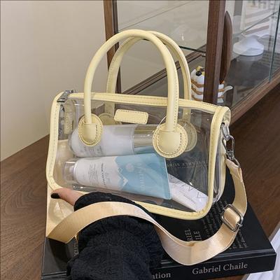 Пляжная игра Прозрачная сумка Женская новая ручная сумка Модная сумка через плечо