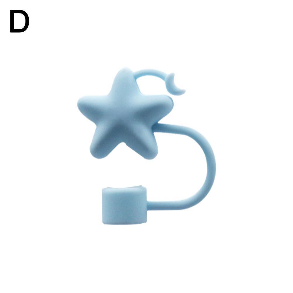 Cute Straw Covers Cap For Cup Compatible Silicone Reusable Straw Tips 10mm For Drinking Straw Topper Decoration