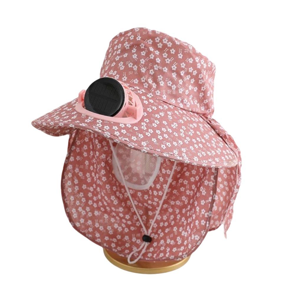 Breathable Solar Fan Cap USB Charging Cooling Fan Hat Sunscreen Cap Sun Cap Outdoor Activities