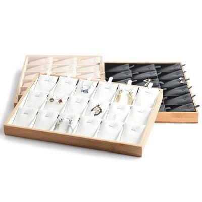 Новая бамбуковая и деревянная тарелка для украшений, тарелка для демонстрации ожерелий и подвесок, браслетов, нефритовых украшений, шкатулка для хранения украшений, подставка для украшений в ds