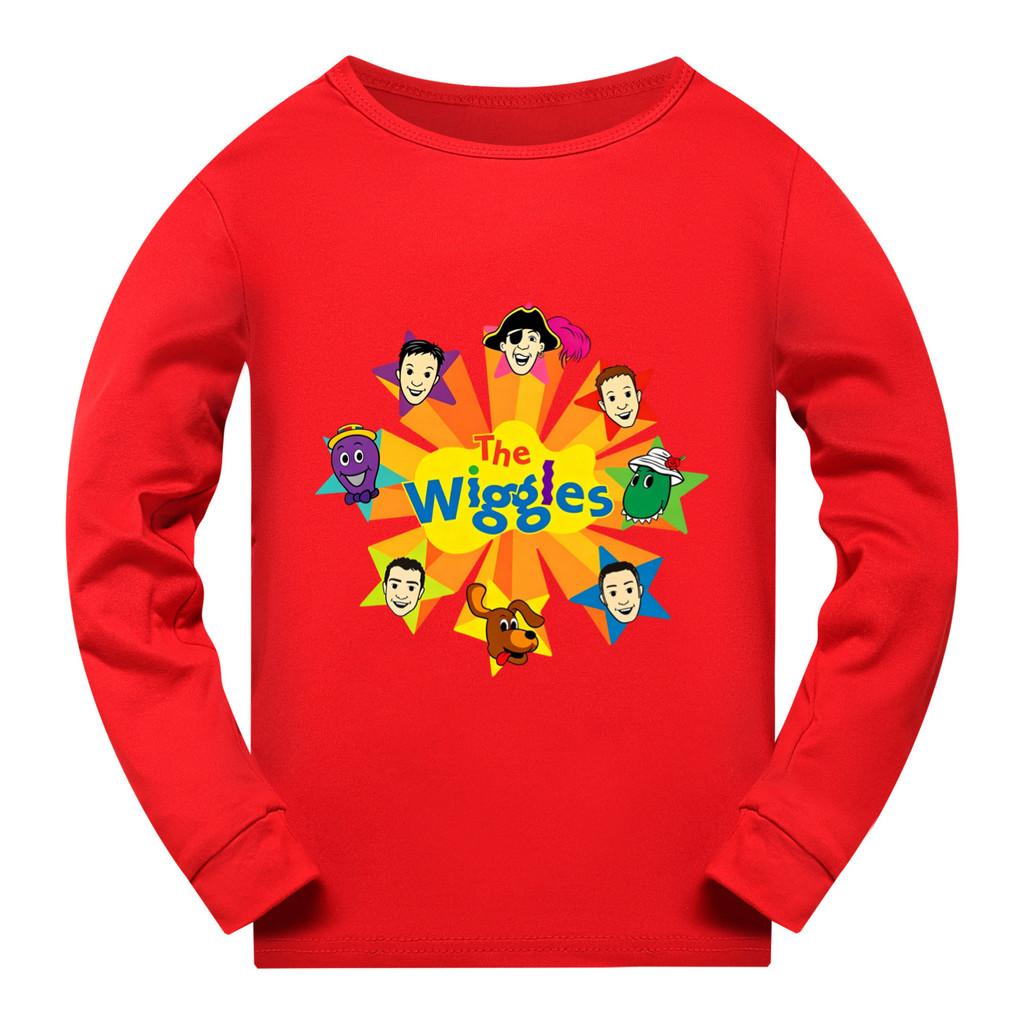 5748 Kid Boys Girls the wiggles Casual Long Sleeves T-Shirt Top