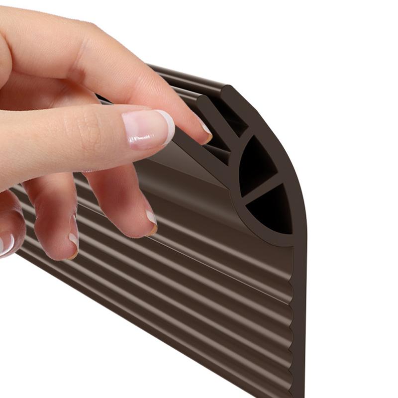 Уплотнитель для нижней части двери, 50 мм, ветрозащитный, защита от пыли и насекомых, самоклеящийся, тройной толщины, уплотнительная лента для окна