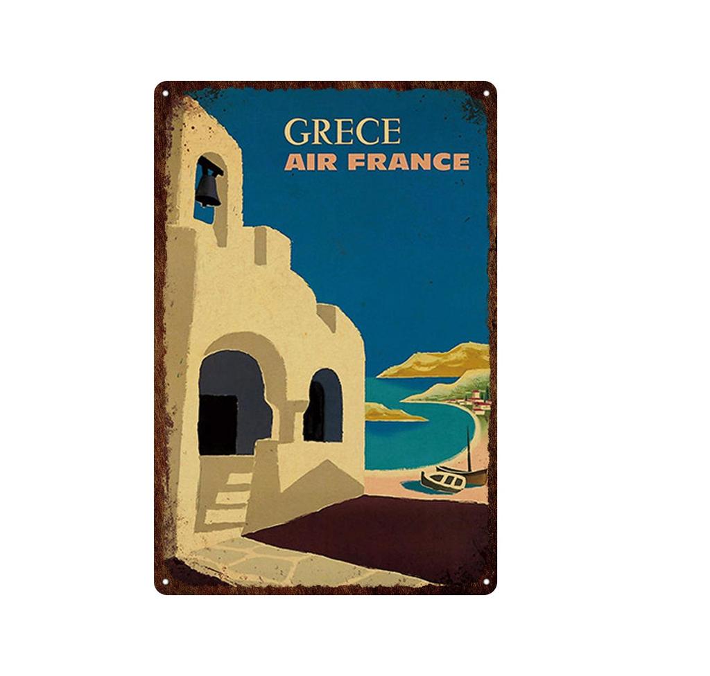 Гавайи Вайкики Приморский Пейзаж Металлическая Оловянная Вывеска Известный Туристический Город Ретро Серфинг/Декоративная Налет Для Автомобиля Железная Живопись 20*30 см