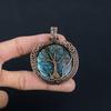 Labradorite Pendant, Handmade Gemstone 999 Copper Wire Wrapped Pendant Antique Jewelry, For Gift Silver Jewelry