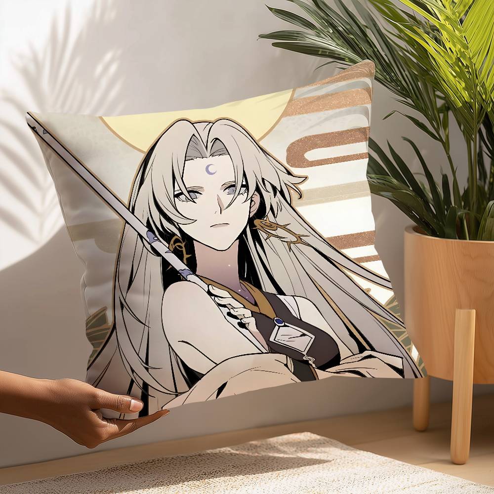 Горячая игра Onmyoji Наволочка Плюшевая ткань Мягкая наволочка Двусторонняя печать Наволочка для подушки Бытовые подарки