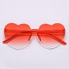 Trendy Gradient Lenses Candy Color Party Sun Glasses Heart-shaped Sunglasses Heart Glasses Shades