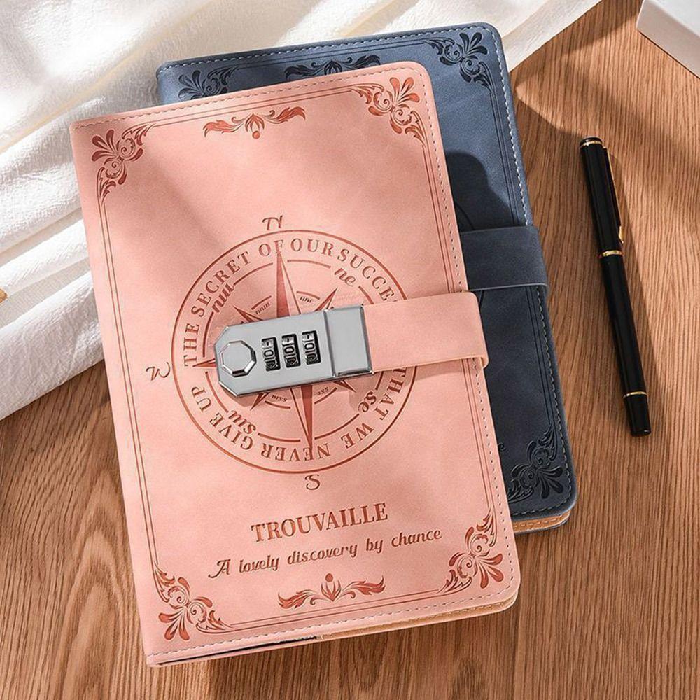 PU Leather Notepad 200-Page School Office Supplies Creative Diary Notebook