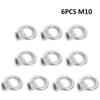 10Pcs M6/M8/M10 Metric Ring Shape Lifting Eye Nut 304 Stainless Steel Lifting Eye Threaded Nut Fastener
