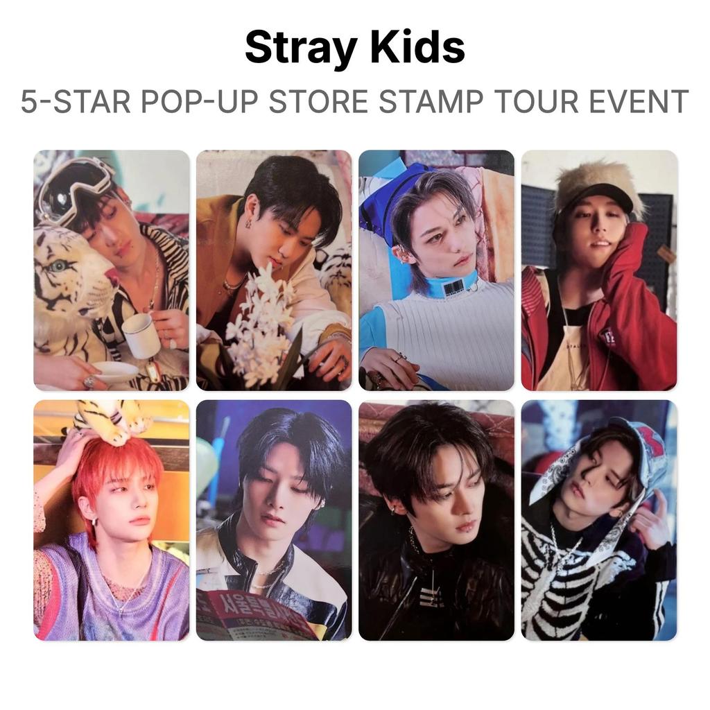Stray Kids 5-ЗВЕЗДНЫЙ POP-UP STORE СОБЫТИЕ «ШТАМПОВЫЙ ТУР» Официальная фотокарточка
