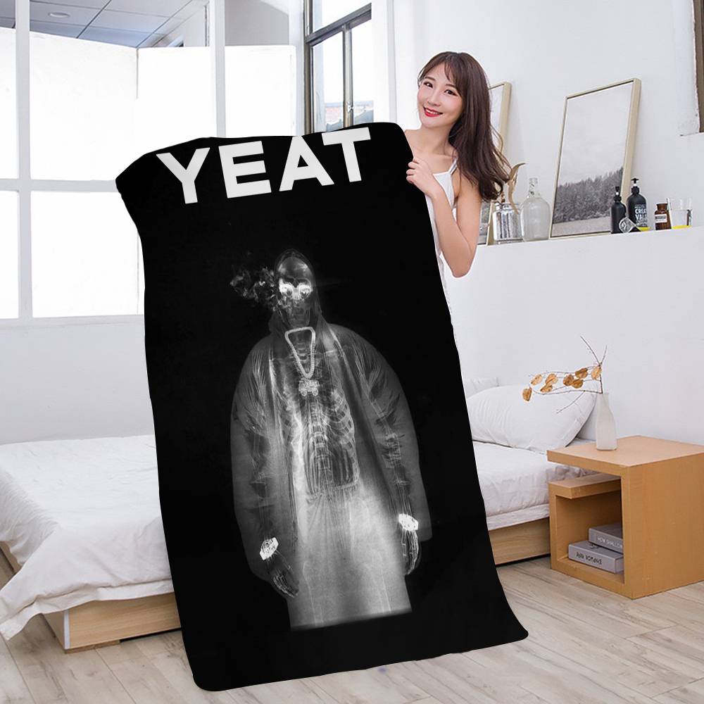 American Pop Hip Hop Rapper Yeat Microfiber Printed Beach Towel Mountain Climbing Yoga Beach Swimming Running Soft Towel