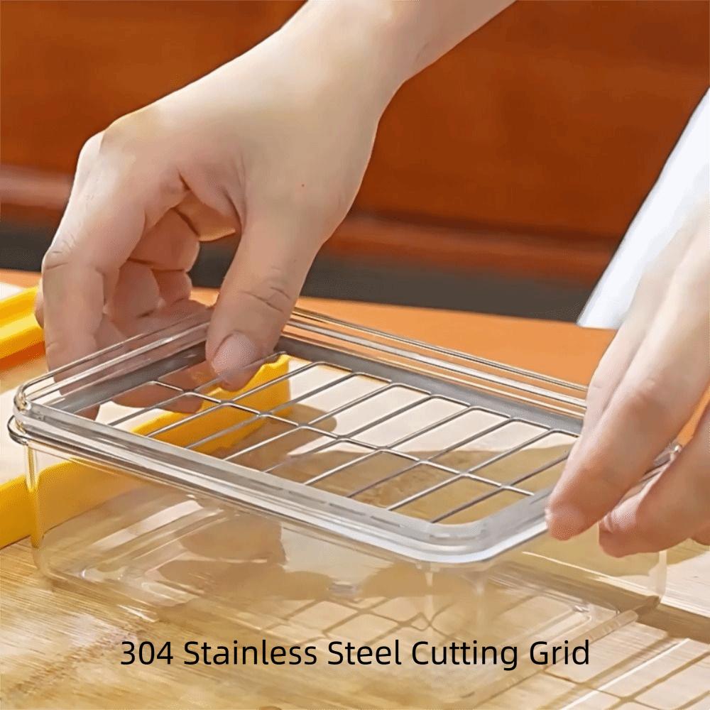 Leak Proof Butter Preservation Box Transparent Butter Slicer Box Creative Butter Keeper Lunch