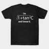 Asian Size Cotton Unisex Tshirt Print T-shirt I'm Sec C And I Know It Math Quote T-shirt No-Cut Print Regular Fit