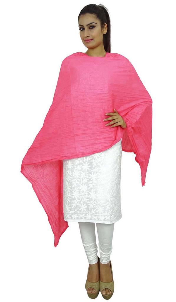 Женский индийский длинный палантин Dupatta из хлопковой смеси Chunni Neck Wrap Tassel Scarf
