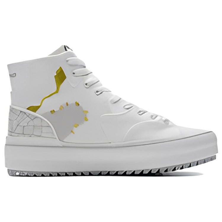 Кроссовки для скейтбординга Li Ning CF Paint High-Top, унисекс, облачно-белые, AGCS050-1