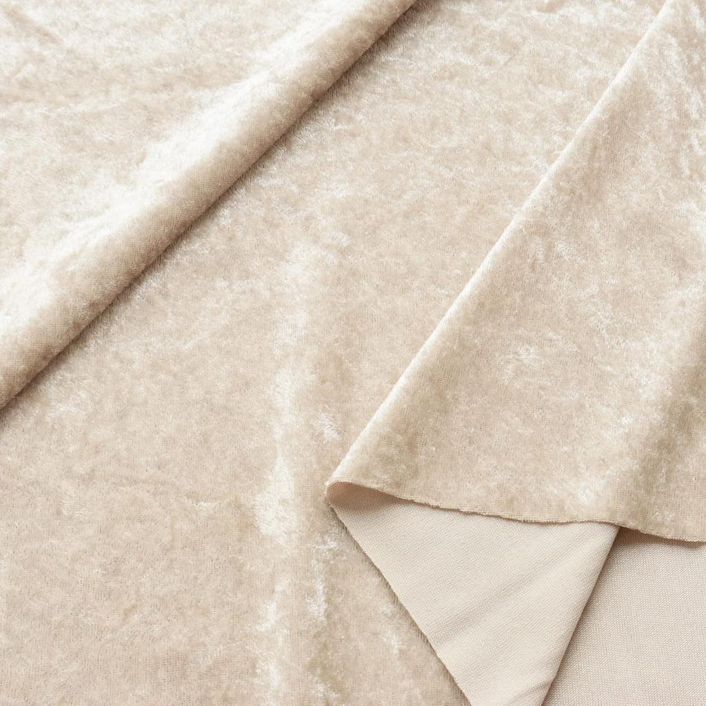 Cosmo Textile Crushed Velour Solid 112cm Wide X 5m GD3300 Fabric, Color, 100% Polyester, Approx. Cut, Col. 276, Purple,