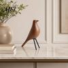 Compact Decorative Piece Nordic Style Bird Desktop Decor, Medieval Table Minimalist Streamlined Design Statue for Home Office Bookshelf Mantelpiece