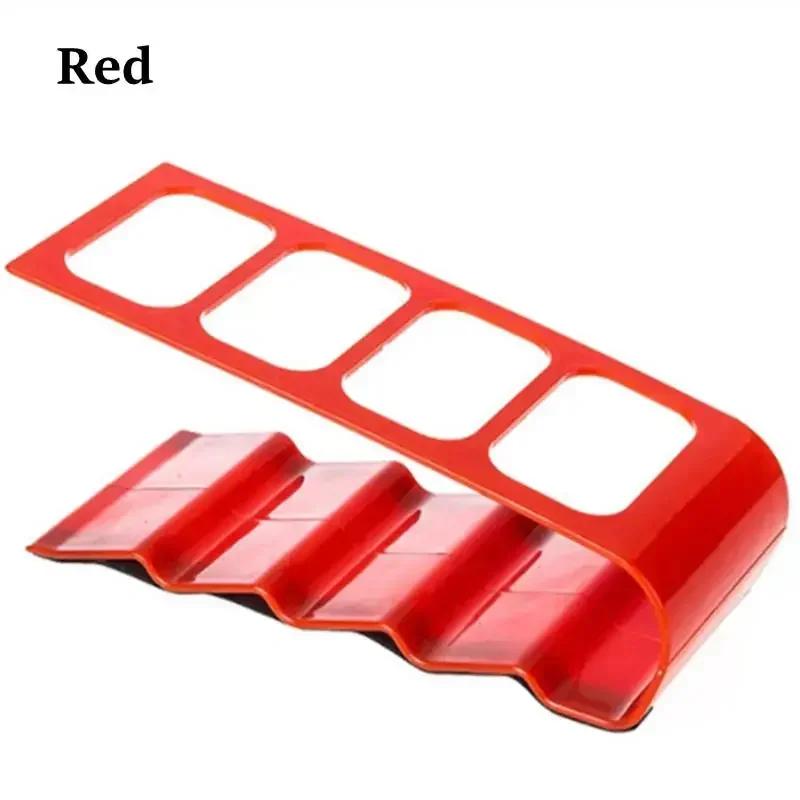 Бытовое Портативное Хранение Креативный Четырехсекционный Контроль Удобная Подставка Стойка для Хранения Пластиковая Настольная Стойка Аксессуары