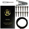 Musubi Solderless SL Dual Compatible Plugs, 12-Piece Set, 3m Cable, Tools Included (Black CapsNickel Plugs)